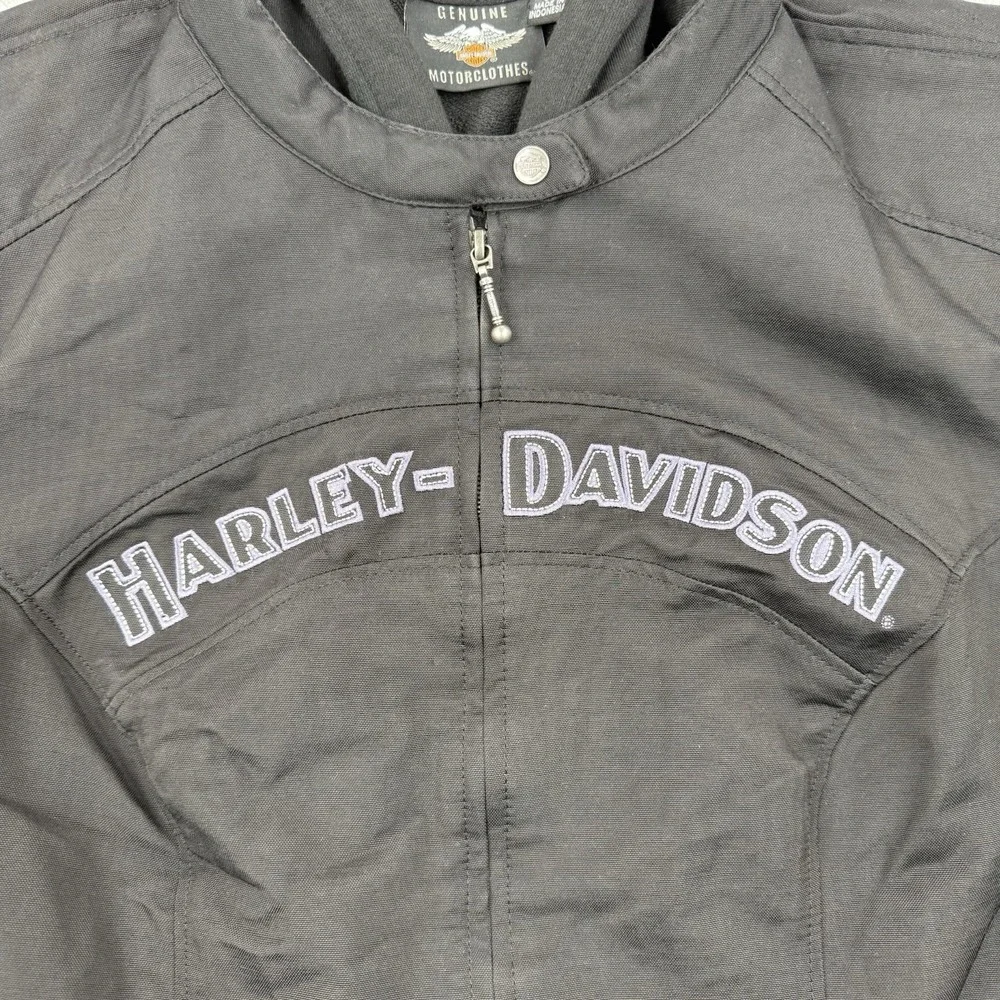 Harley Davidson Jacket Womens 2W Miss Enthusiast 3 In‎ 1 Hoodie Full Zip Riding